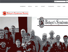Tablet Screenshot of behcets.org.uk